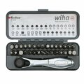 Wiha 32 Piece GoBox Standard Bit Set with Mini Ratchet 74984